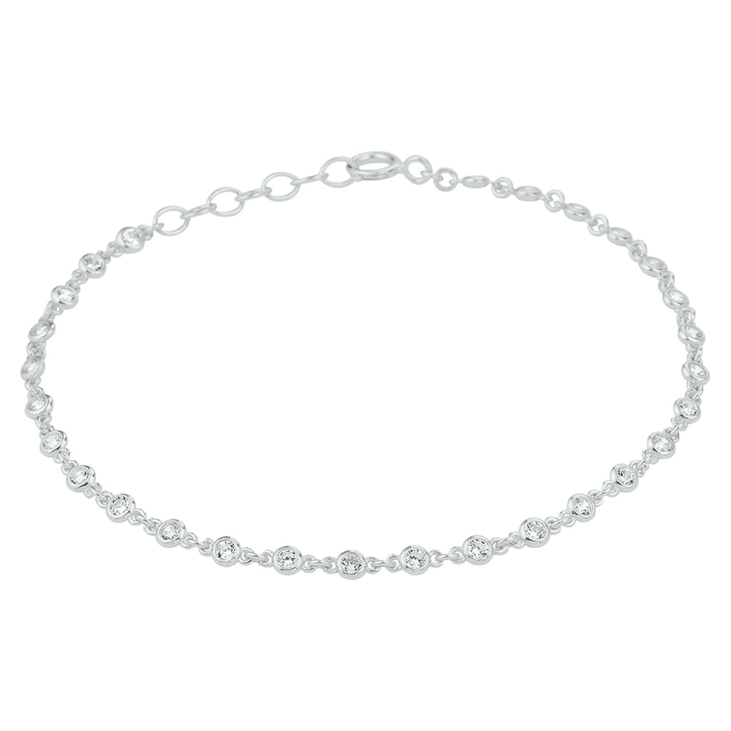 Armband - zilver zirkonia