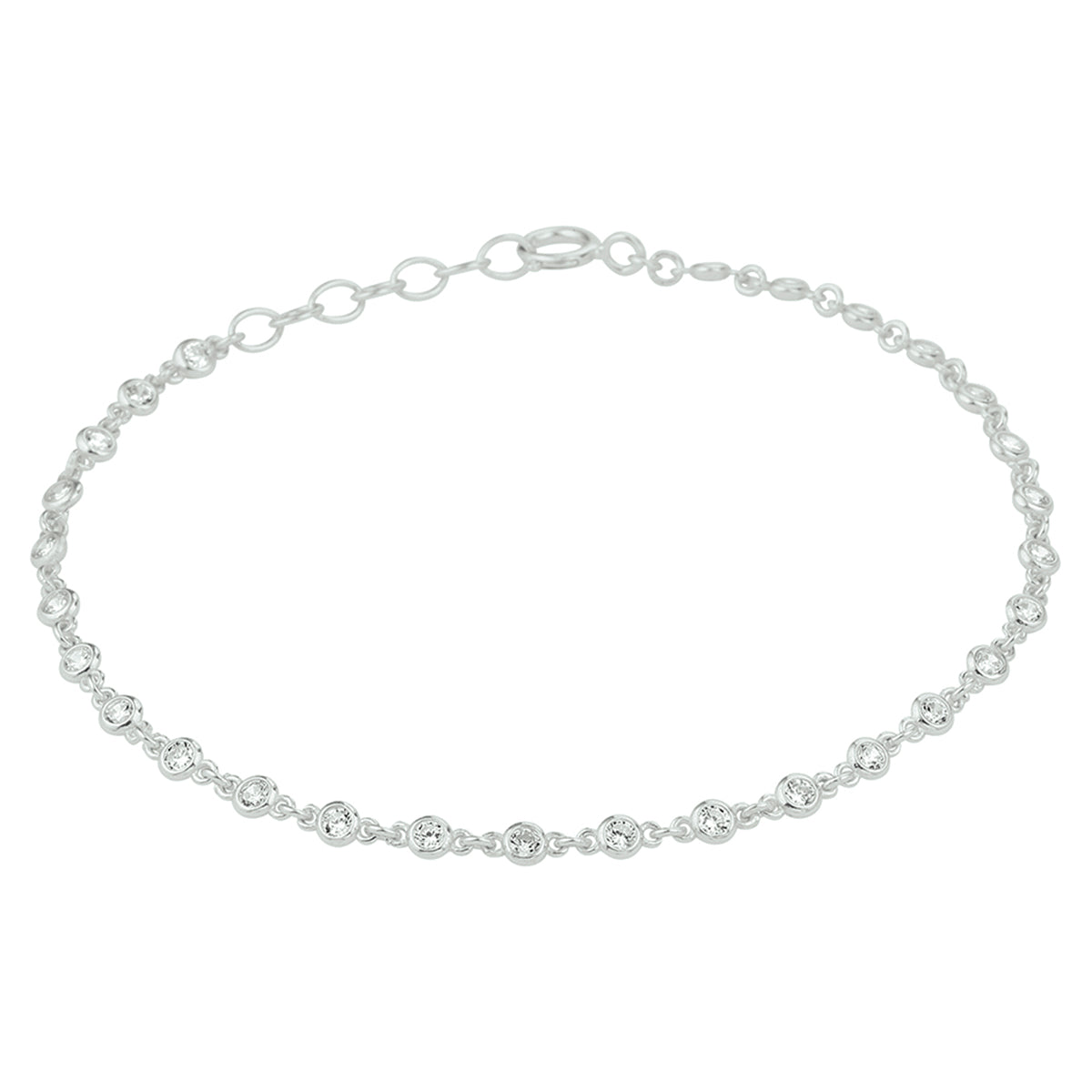 Armband - zilver zirkonia