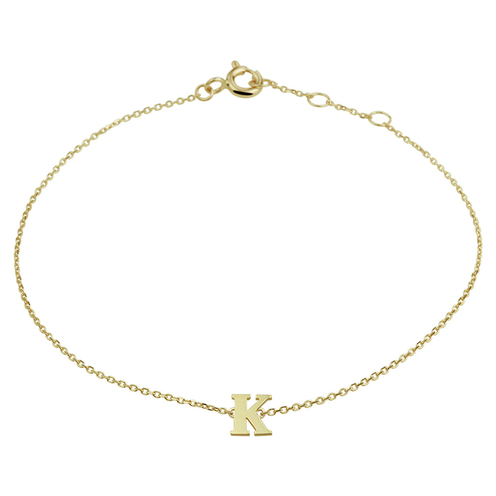 Armband letter 16.5 - 17.5 - 18.5 cm