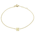 Armband letter 16.5 - 17.5 - 18.5 cm