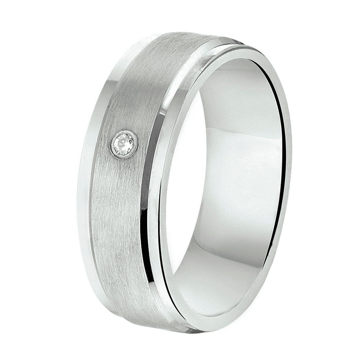 Ring a208 - 6.5 mm - met cz