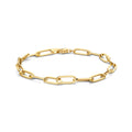 Armband paperclip platte buis 5.0 mm 18 cm