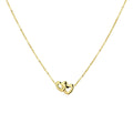 Collier hartjes 42 + 3  cm