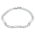 Graveerarmband gourmette 6-zijdes geslepen plaat 5.0 mm