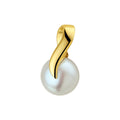 Gouden parel hanger 9mm