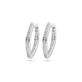 Klapoorringen zirkonia 21 mm