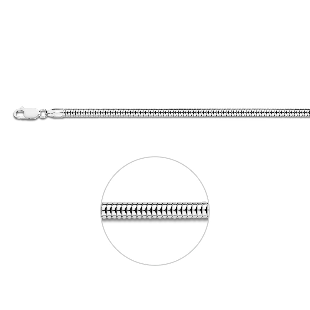 Armband slangen - zilver