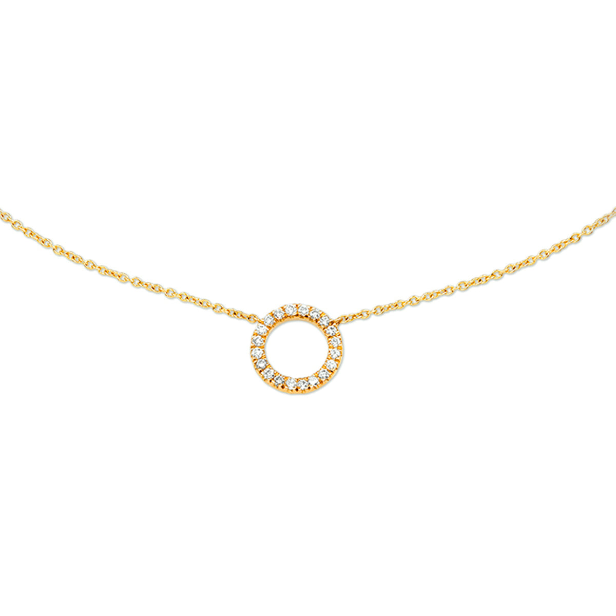 Collier diamant 0.11ct h p1 40 - 44 cm