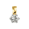 Hanger - goud diamant 0.10 crt hsi