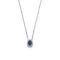 Collier saffier zirkonia 41 - 43 - 45 cm