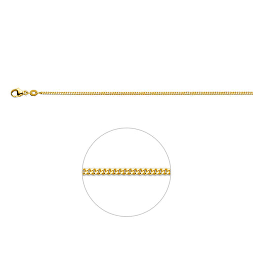 Collier gourmette 4-zijdes geslepen 1.6 mm
