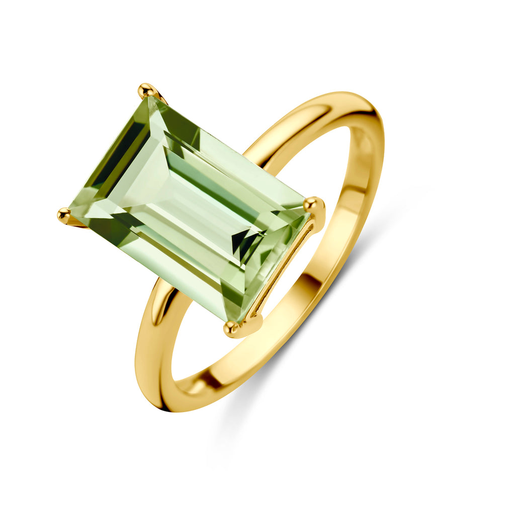 ring groen amethist