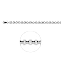 Armband jasseron schakel - zilver