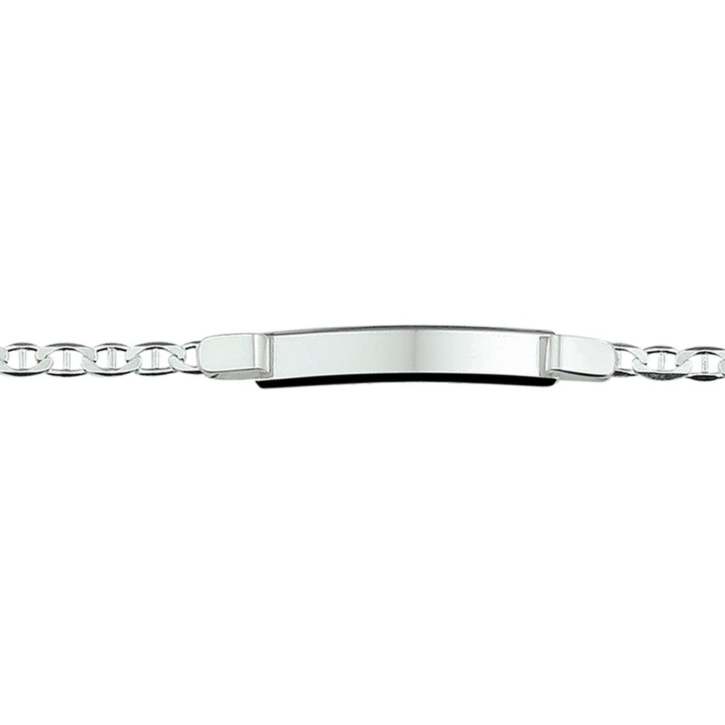 Graveerarmband anker plaat 6 mm 18 cm
