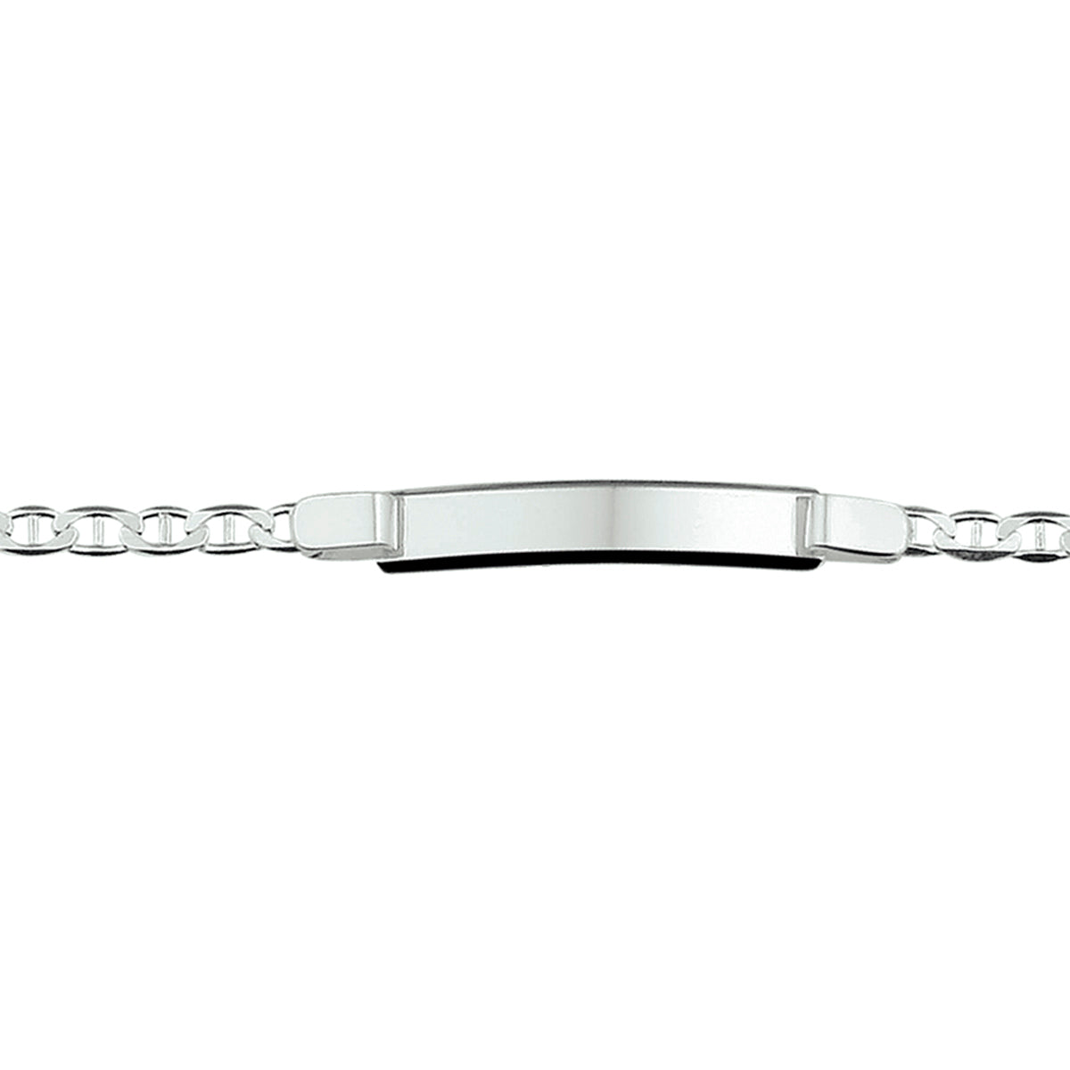 Graveerarmband anker plaat 6 mm 18 cm