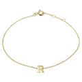 Armband letter 16.5 - 17.5 - 18.5 cm