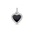 Hanger hartje onyx