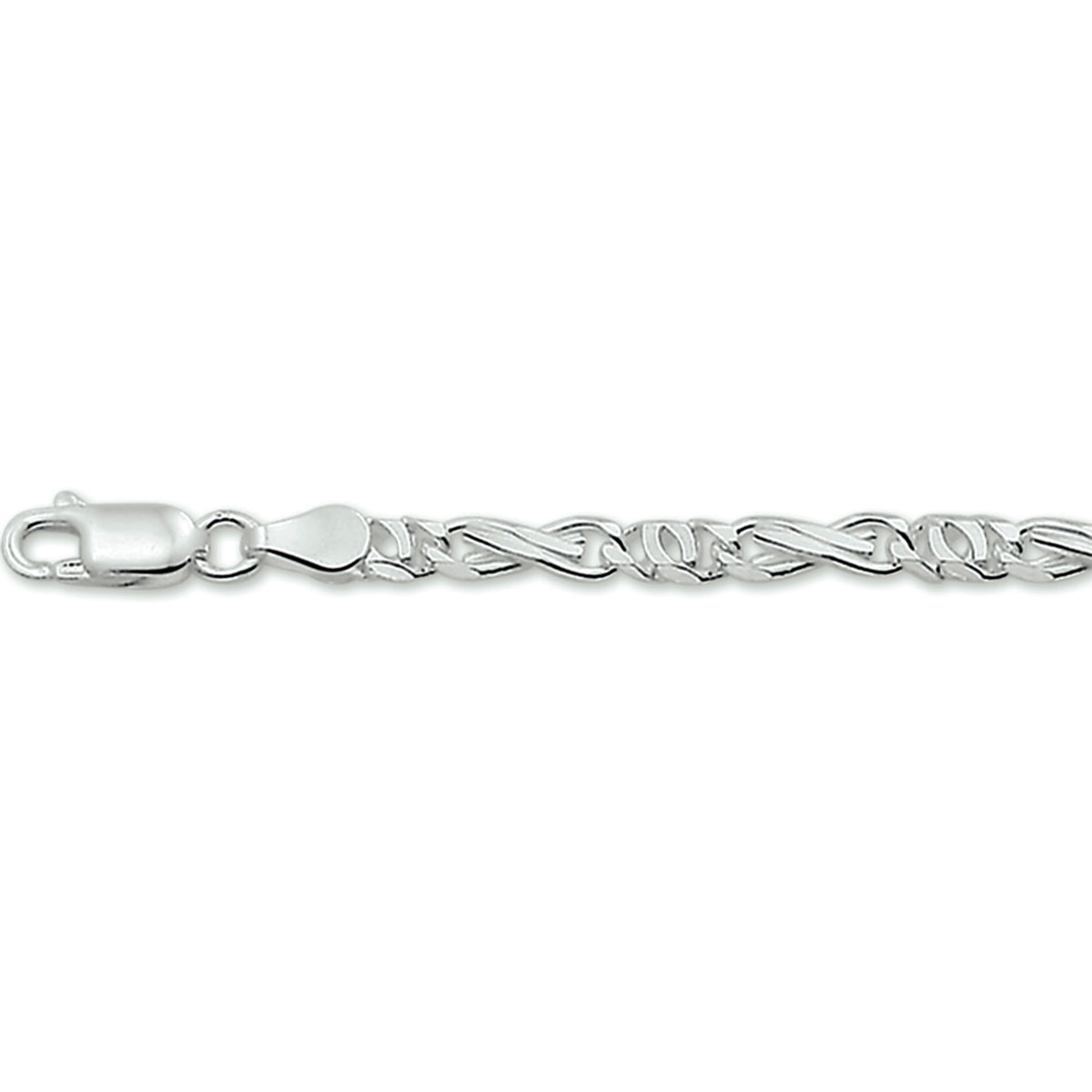 Armband schakel - zilver