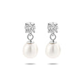 Oorhangers zirkonia en parel