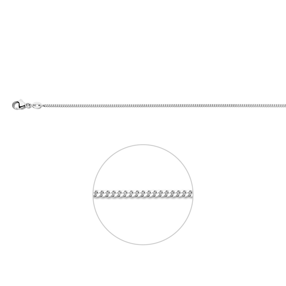 Collier gourmette 4-zijdes geslepen 1.4 mm