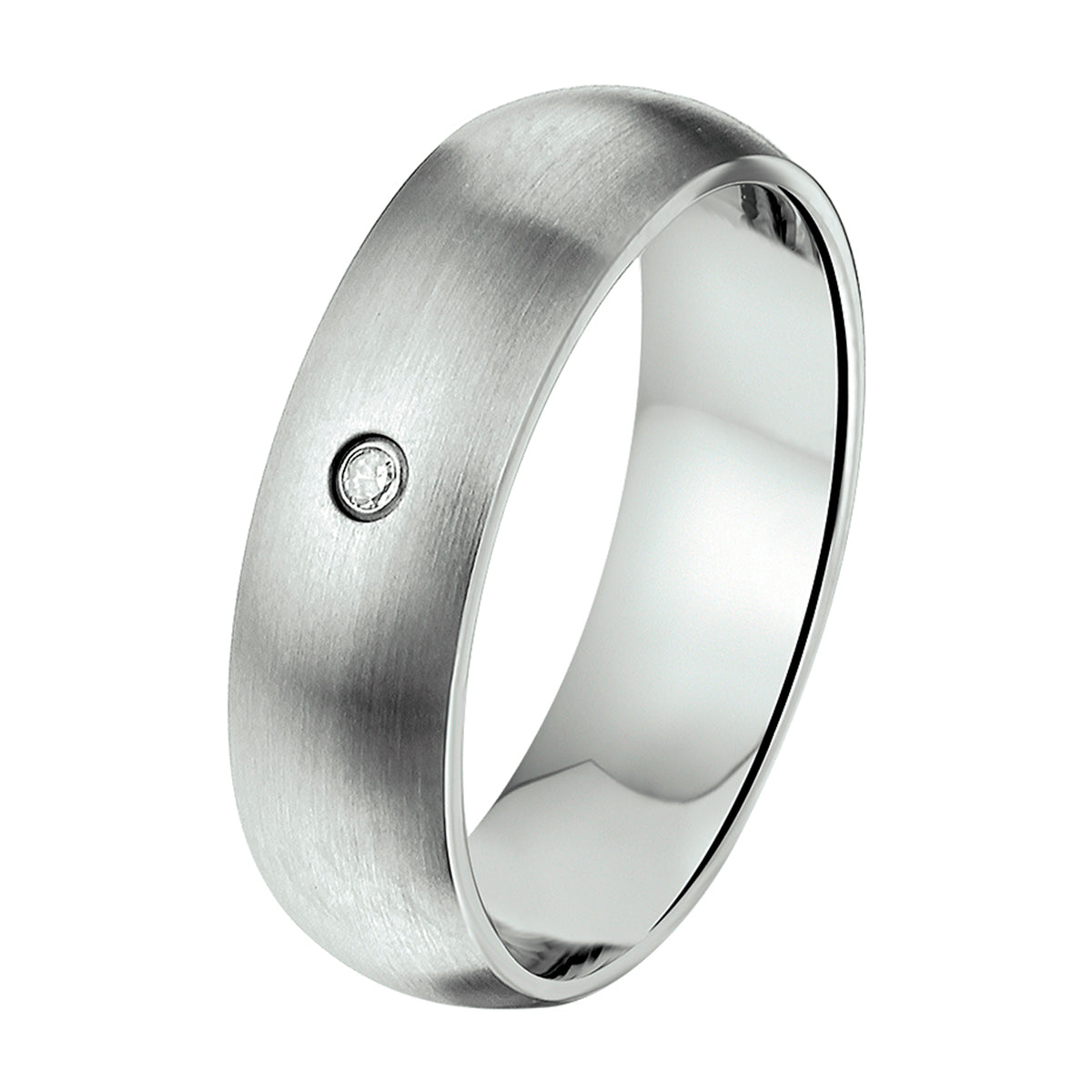 Ring a505 - 6 mm - met cz