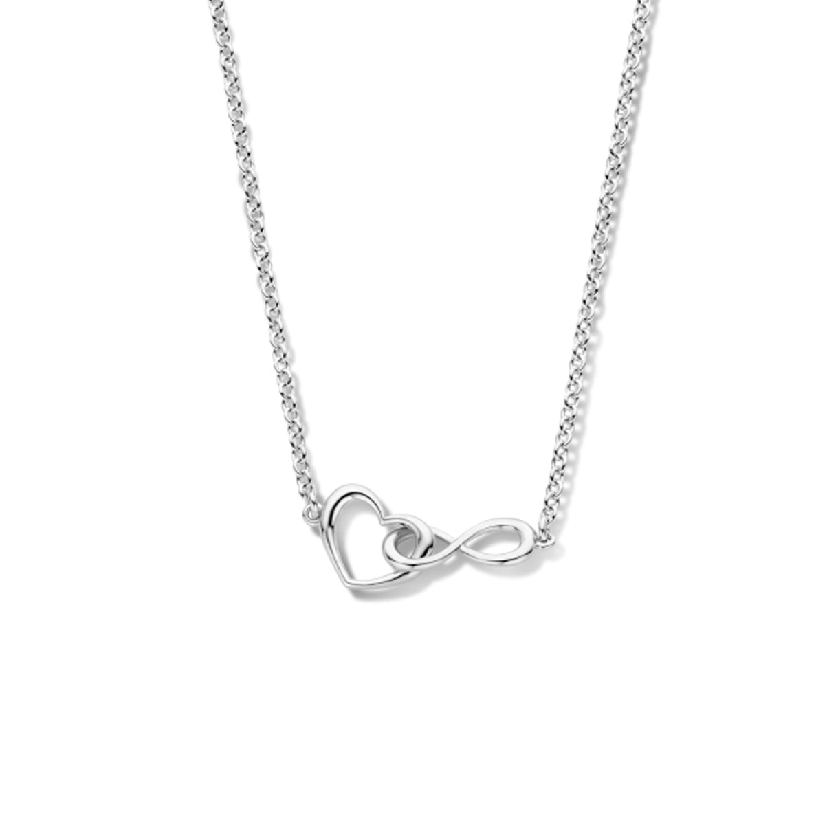 Zilver gerhodineerd colliers met hangers