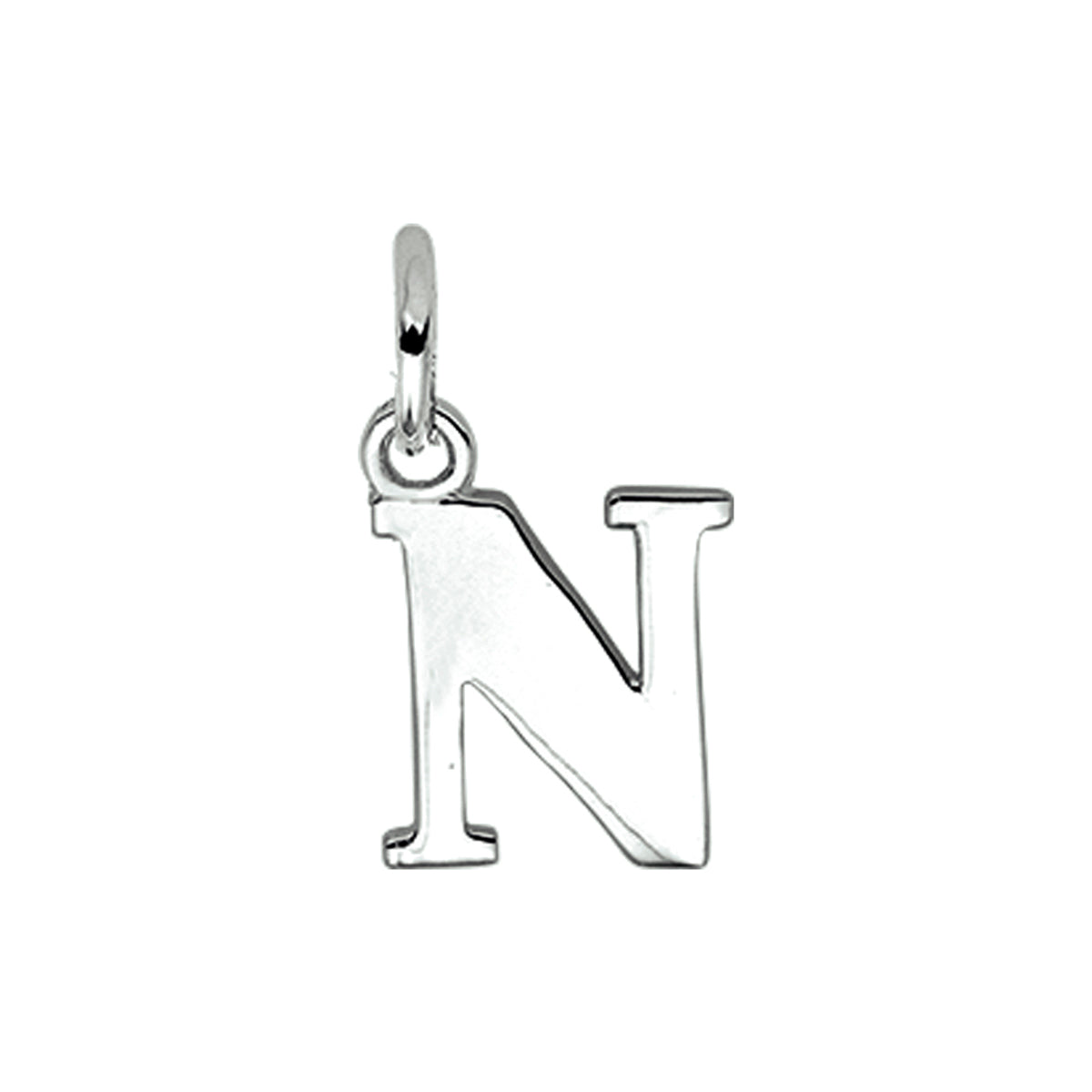 Hanger - zilver letter N