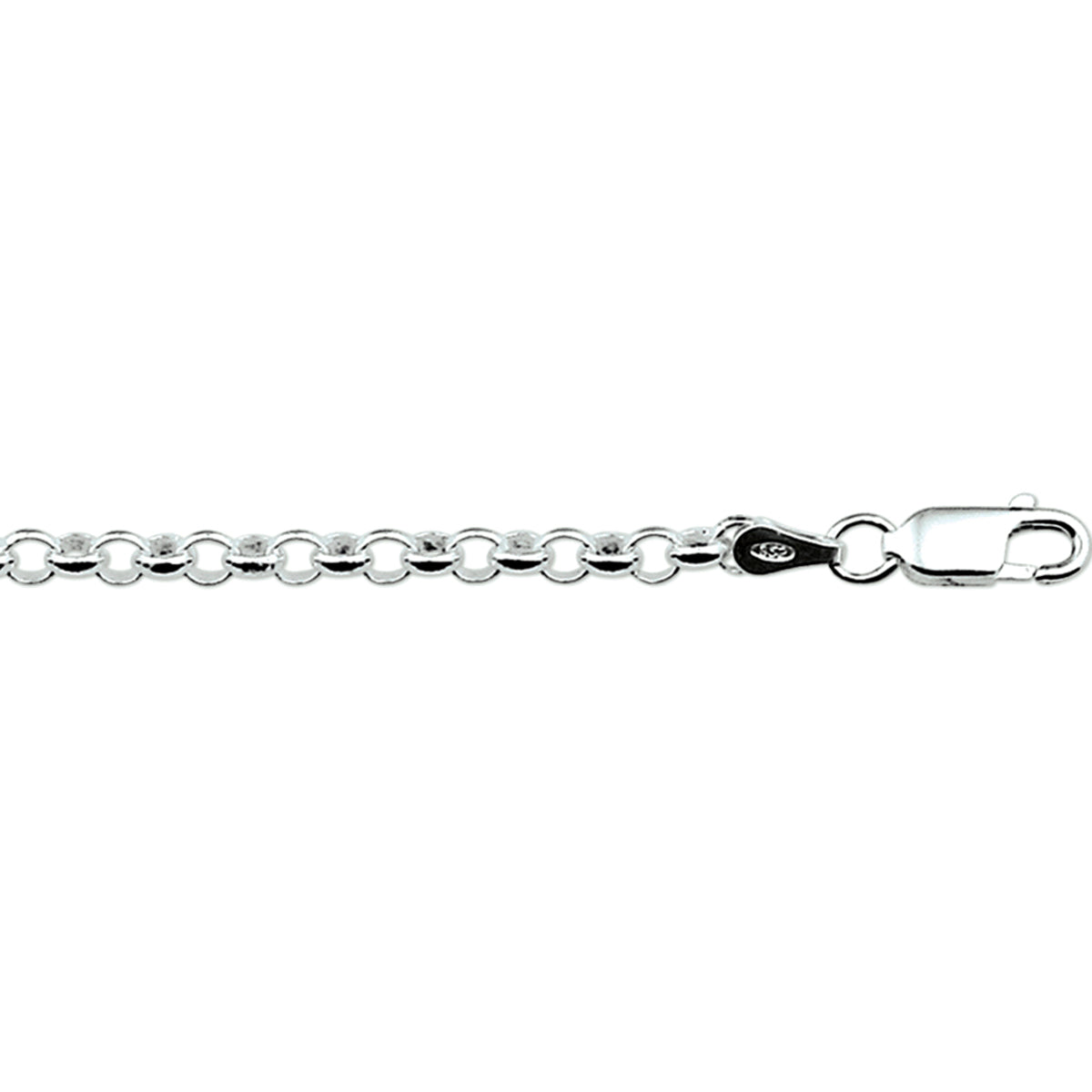 Armband jasseron schakel - zilver