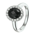 Ring onyx en zirkonia