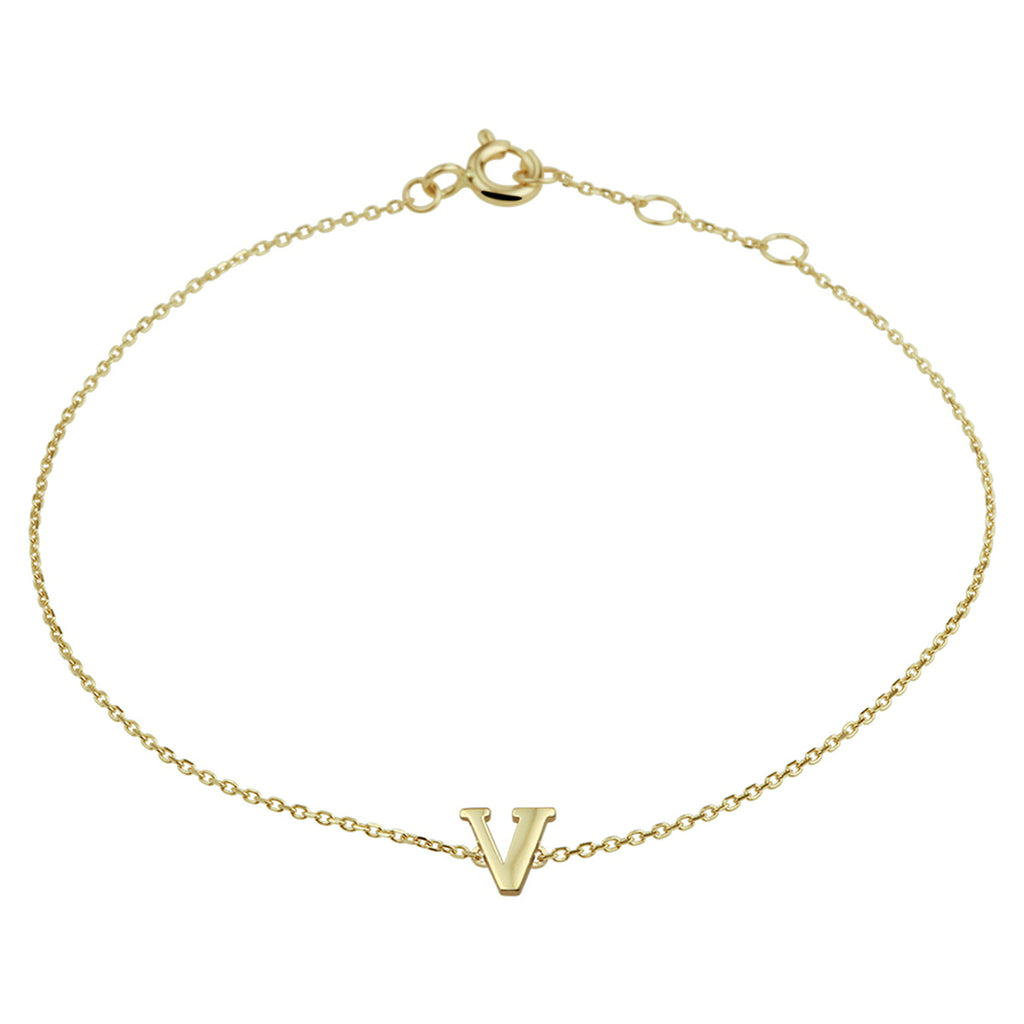 Armband letter 16.5 - 17.5 - 18.5 cm