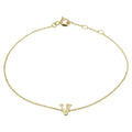 Armband letter 16.5 - 17.5 - 18.5 cm