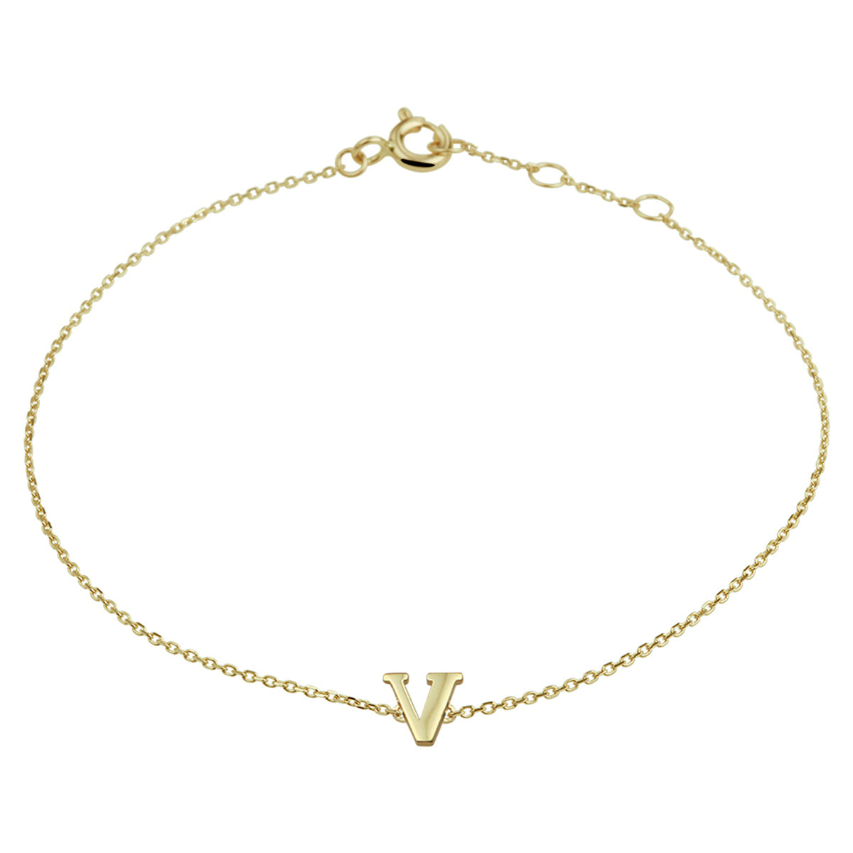 Armband letter 16.5 - 17.5 - 18.5 cm