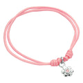 Armband bloem roze zirkonia