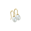 Oorhangers - goud parel