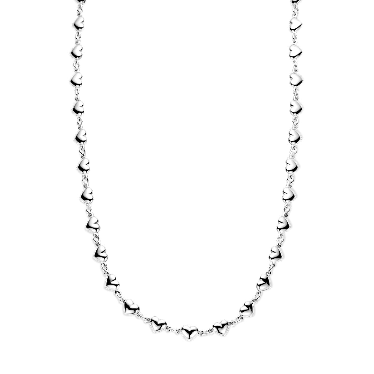 Collier hartjes 41 + 4 cm