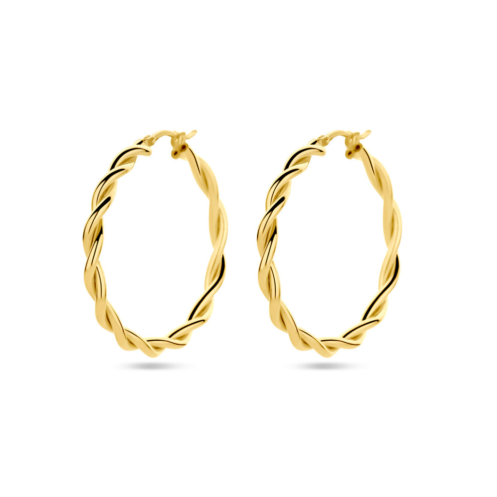 Oorringen 3.5 mm gedraaide buis 1 micron