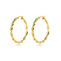 Oorringen 3.5 mm gedraaide buis 1 micron