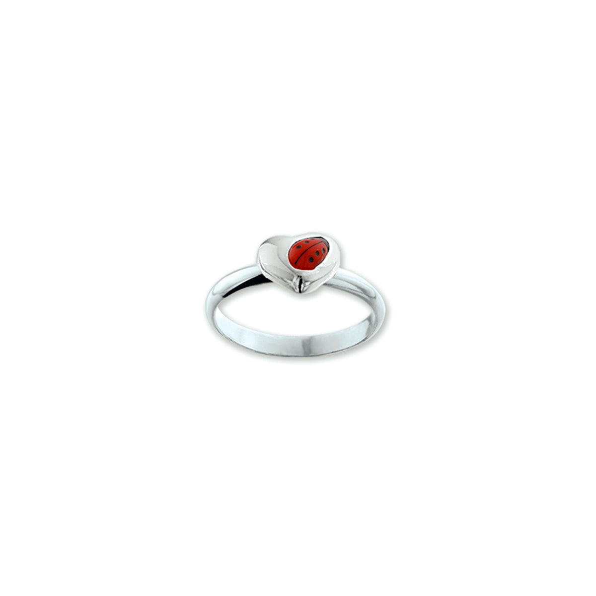 Ring lieveheersbeestje meisjes 14mm