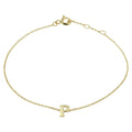 Armband letter 16.5 - 17.5 - 18.5 cm