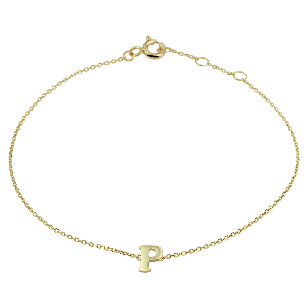 Armband letter 16.5 - 17.5 - 18.5 cm