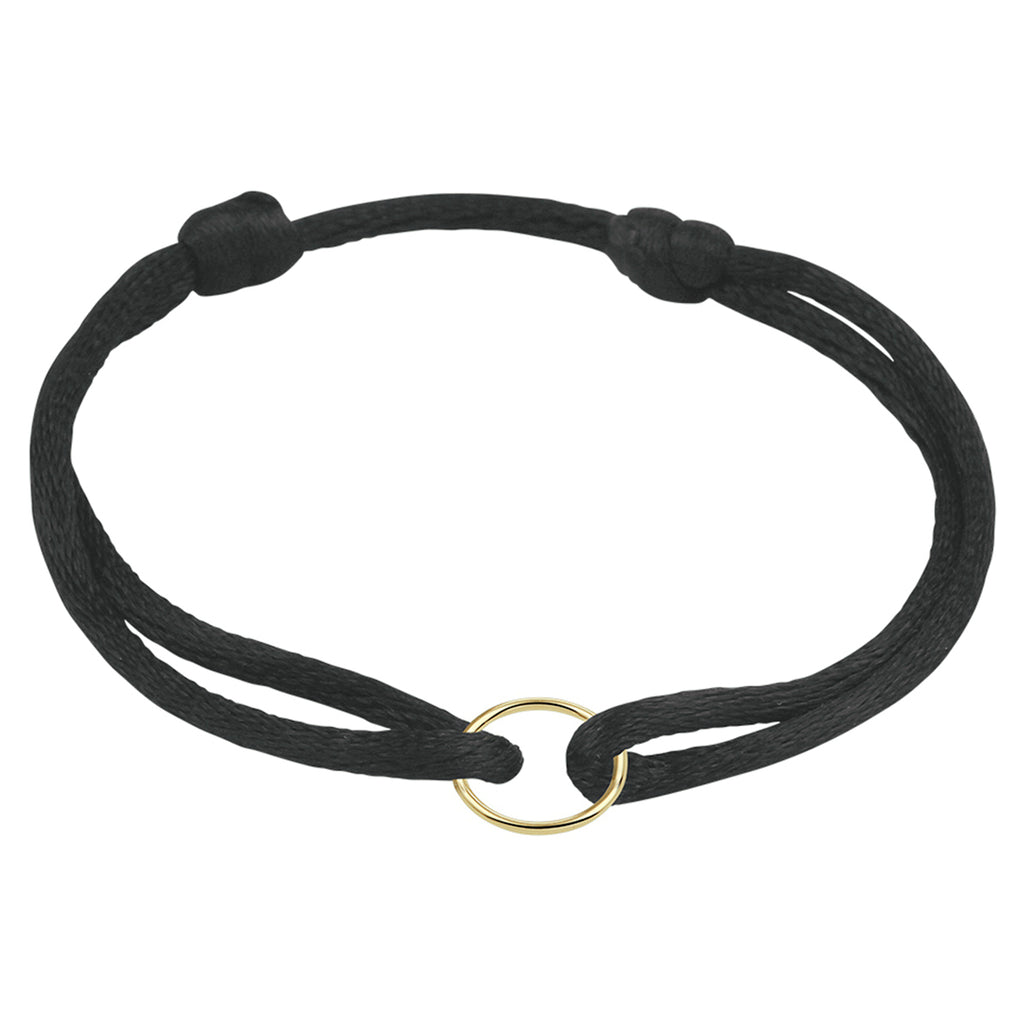 Armband satijn rondje