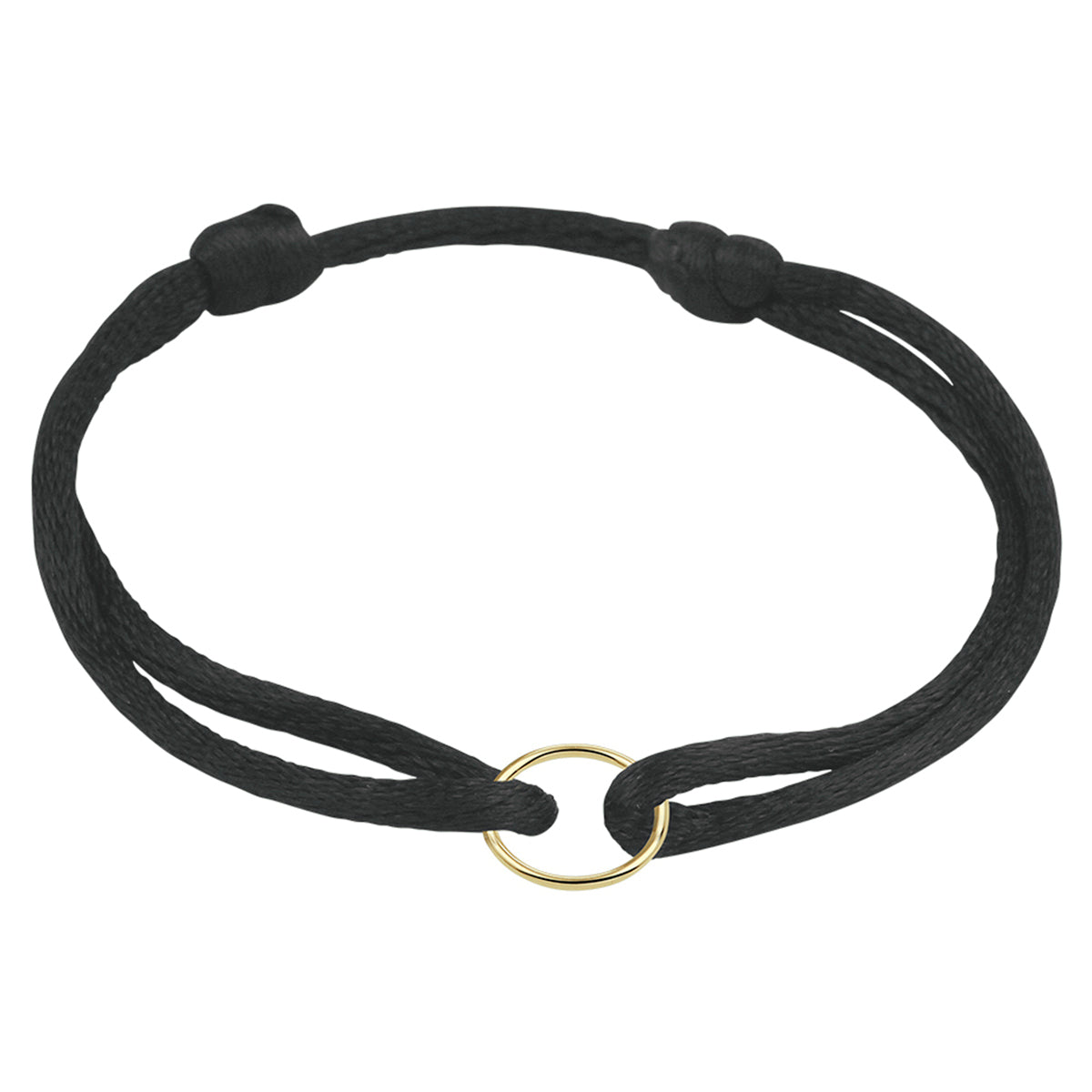 Armband satijn rondje