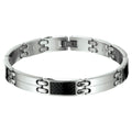 Armband carbon poli/mat 9 mm 22 cm