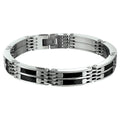 Armband - staal carbon