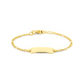 Graveerarmband figaro plaat 5.0 mm