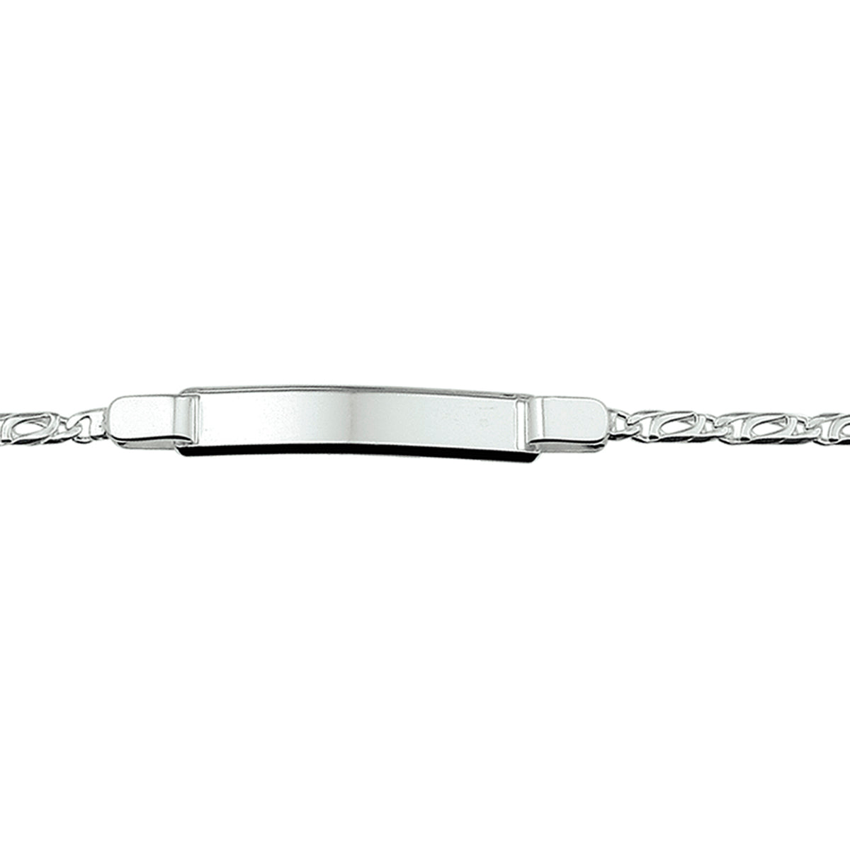 Graveerarmband valkenoog plaat 6 mm 18 cm