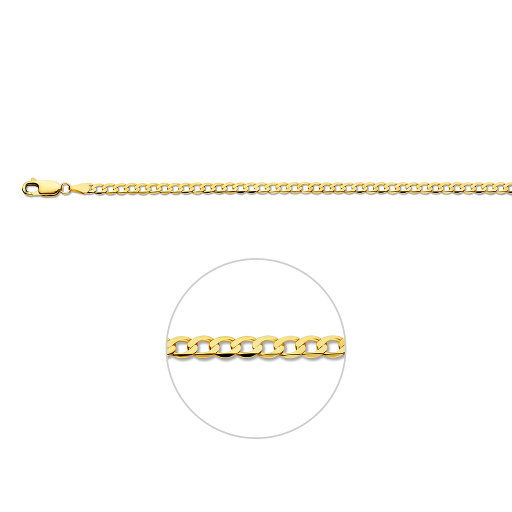 Gourmette 6-zijdes geslepen 3.3 mm