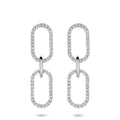 Zilver gerhodineerd oorhangers