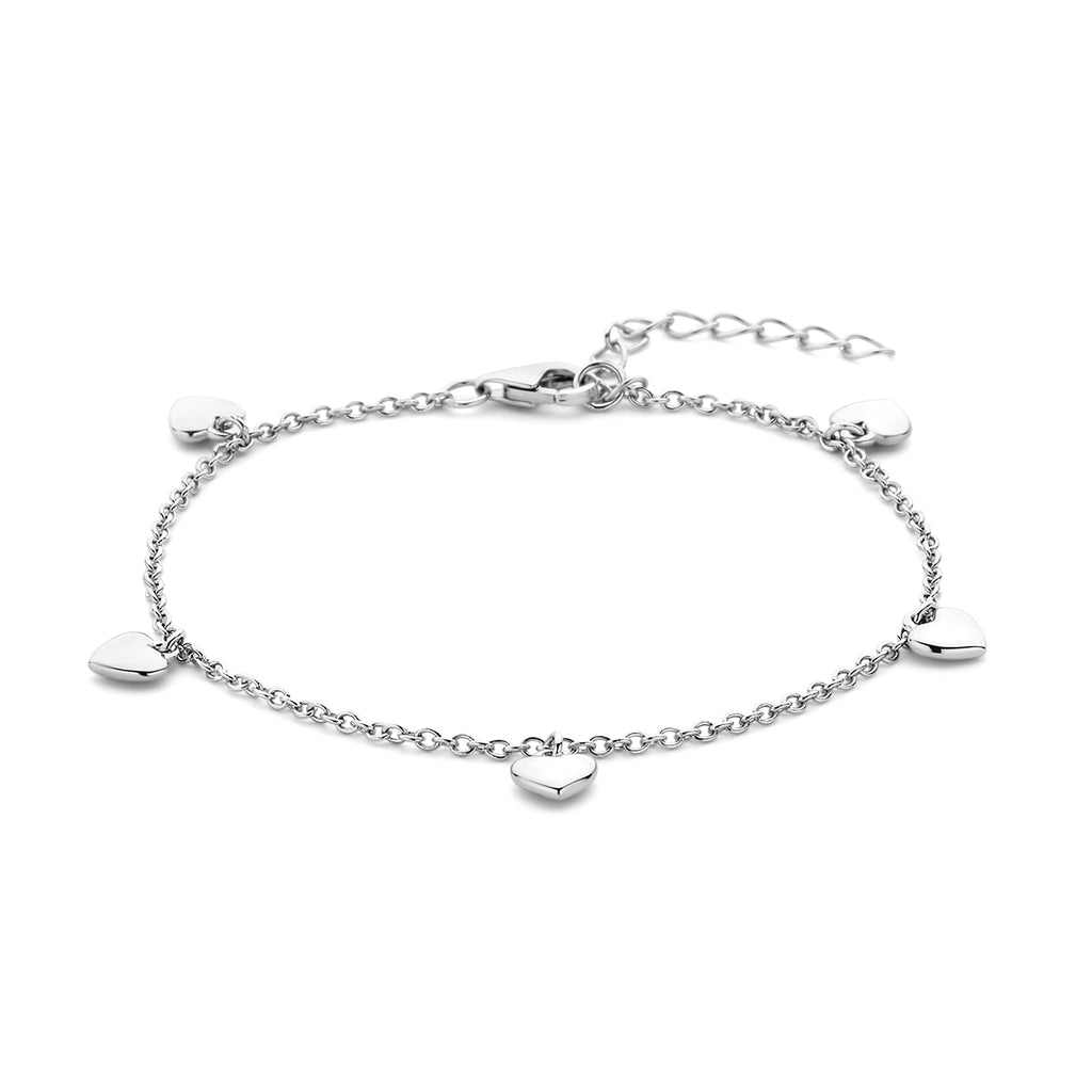 Armband hartjes 16 + 3 cm
