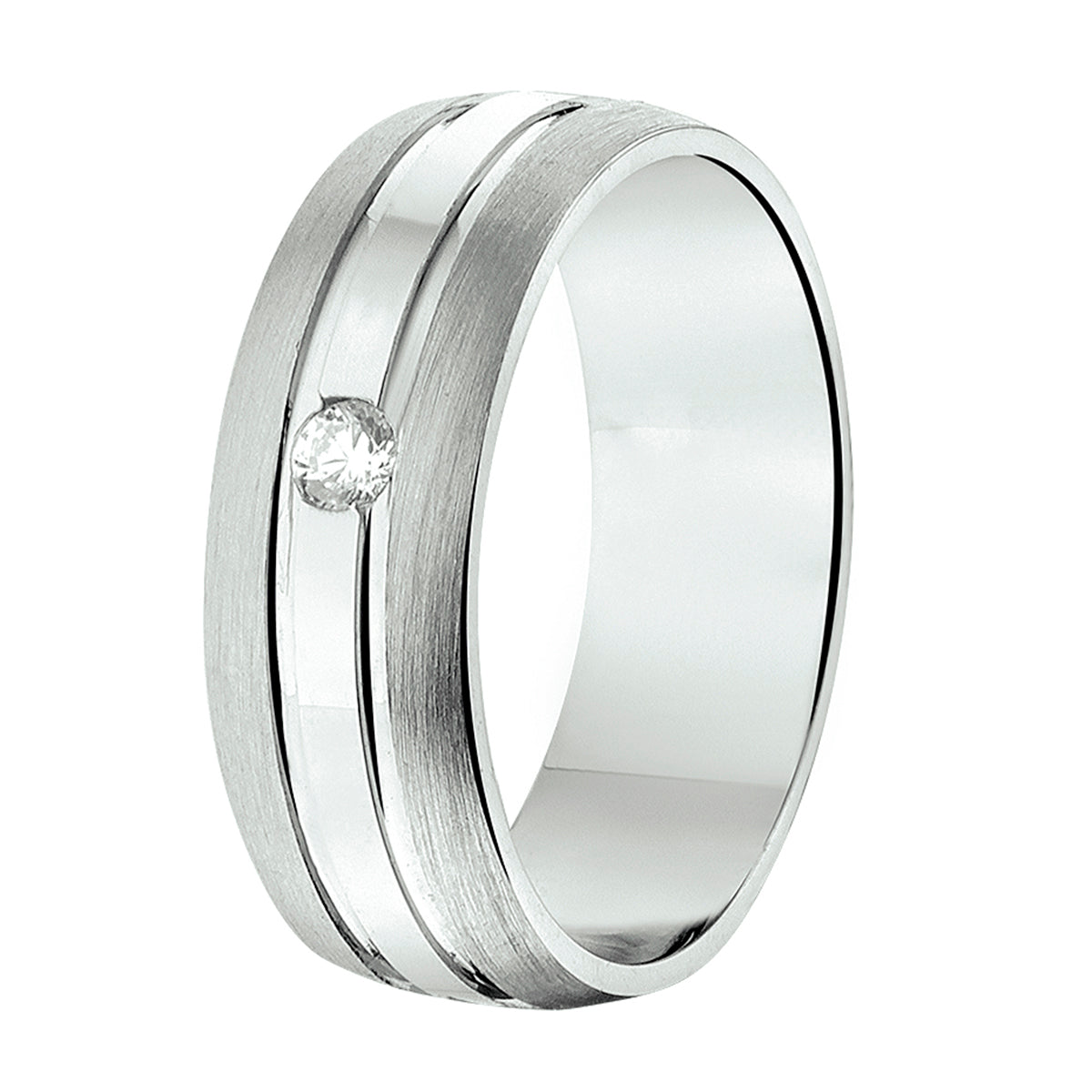 Ring a210 - 6.5 mm - met cz
